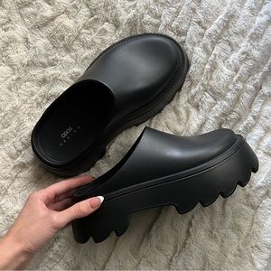 ASOS Black Chunky Mules